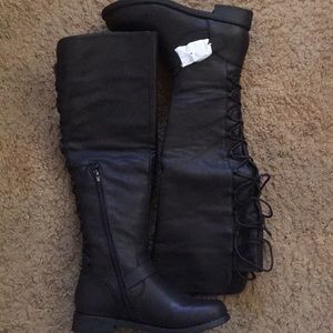 SHOEDAZZLE knee high boots